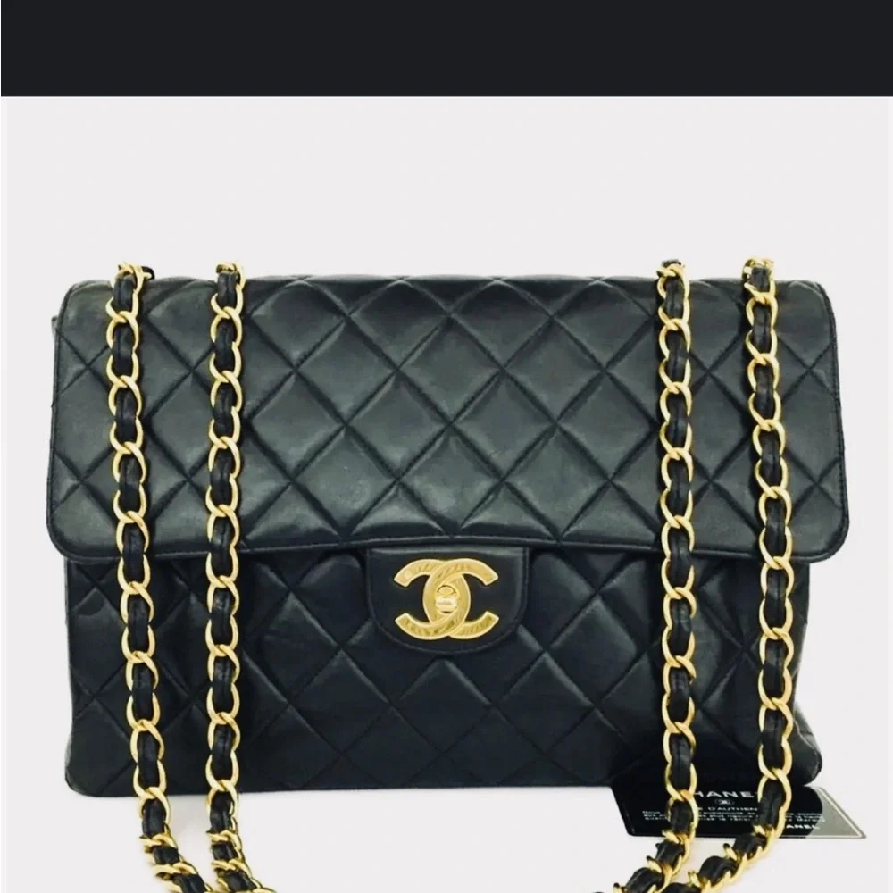 CHANEL Jumbo 30🤩11.8”🤩24K Hardware Amazing cond🤩Box Card Duster Org pamphlets - Picture 11 of 15